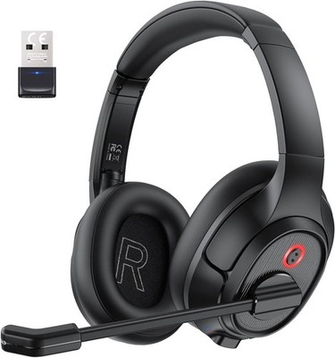 H6 Bluetooth Headset mit Mikrofon & USB Dongle [55 Stdn & 10M