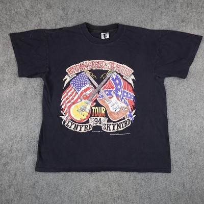 Vintage Lynyrd Skynyrd Shirt Mens XL Black Endangered Species Tour 