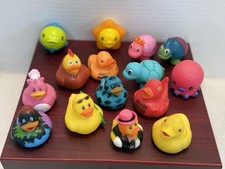 15 Pcs Multicolored Rubber Ducks Bath Ducky Jeep Duck  Other Playful Figures