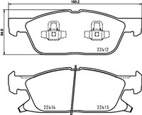 2X Brembo Bremsbelagsatz, Scheibenbremse P 24 188 FüR Ford Ford USA