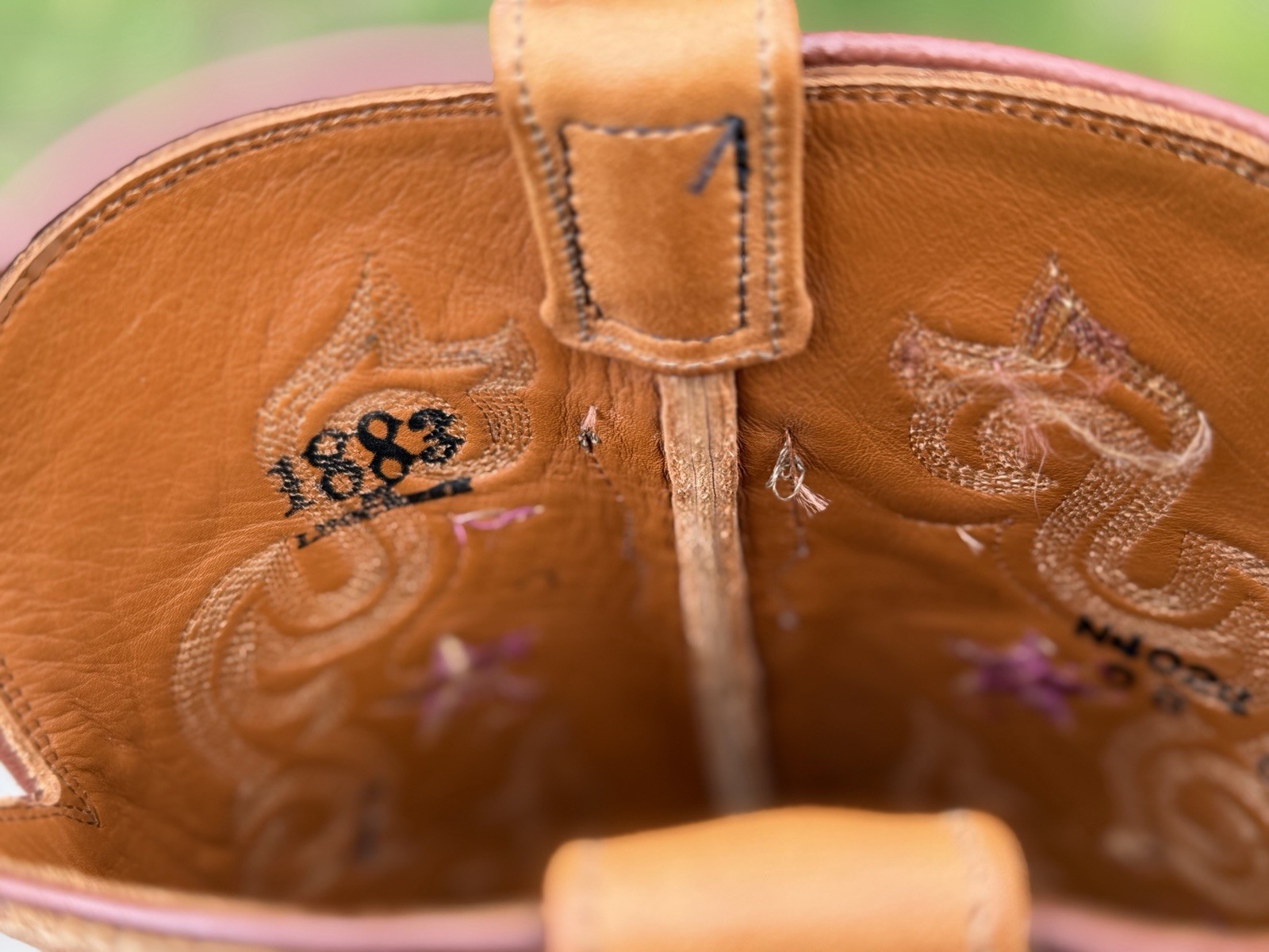 Vtg Lucchese Genuine Python Wingtip ⭐ Embroidered… - image 18