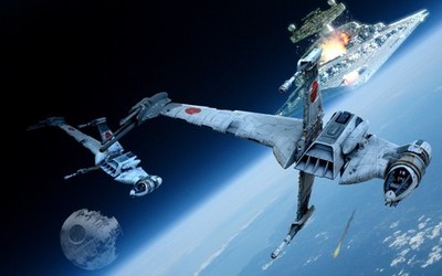 Star Wars death star bwing destroyer imperial Custom Gaming Mat Desk 2725