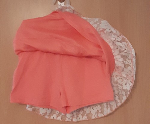 George Girls Size M 7-8 Skort Set Slightly Used Perfect For School Salmon Color - Picture 4 of 9