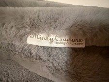 Minky Couture Gray Wrap Around Scarf One Size Snap Closure Made In USA Soft
