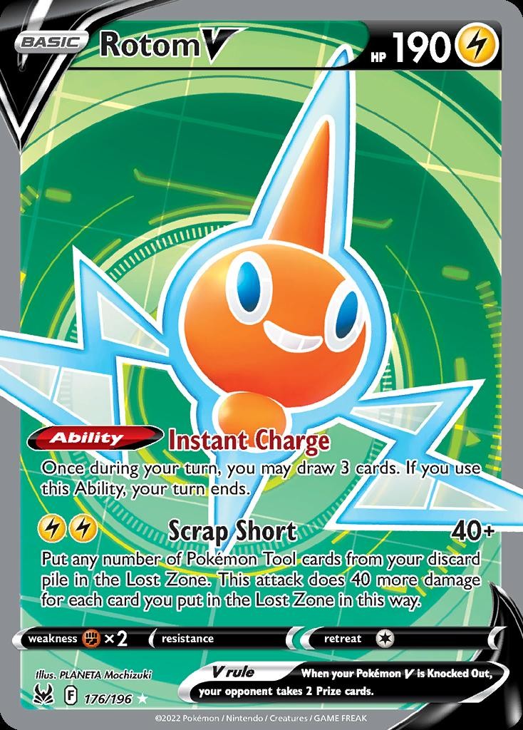 Pokemon Rotom V (176/266) Lost Origin LP HOLO