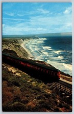 Southern Pacific Coast Daylight Train California Pacific Shore Plastichrome C239