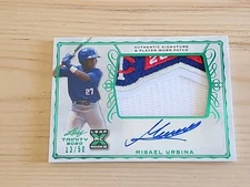 2020 Leaf Trinity Misael Urbina Autograph Patch #13/50 Minnesota Twins 3 Colors