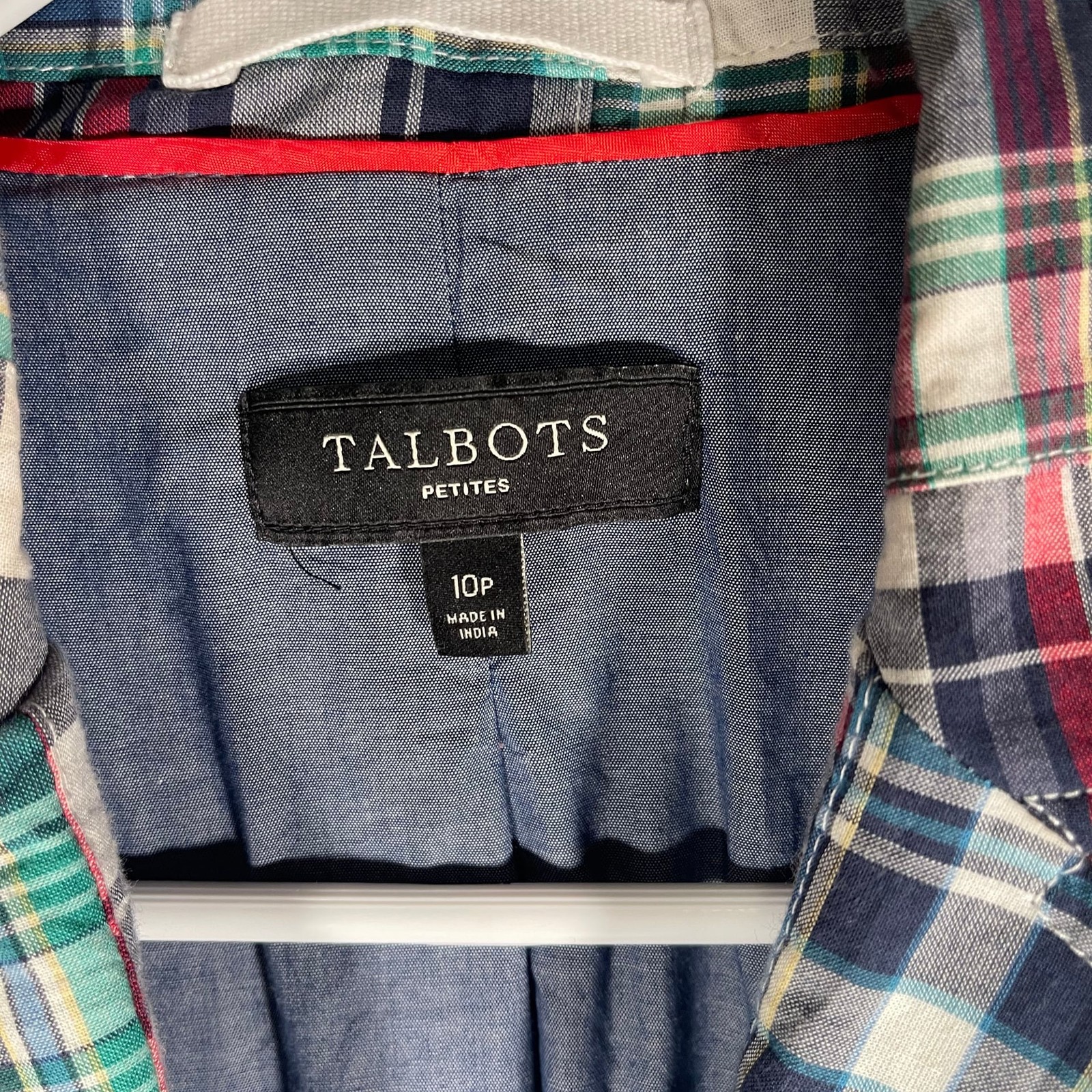 Talbots patchwork, blazer women’s size 10 petite - image 3