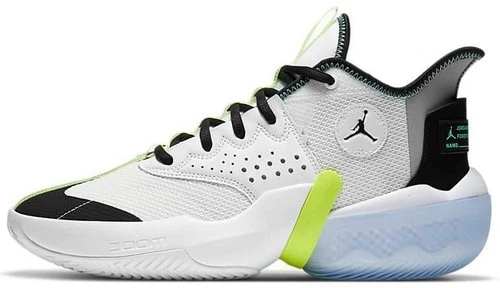Jordan React Elevation PF White Green Glow