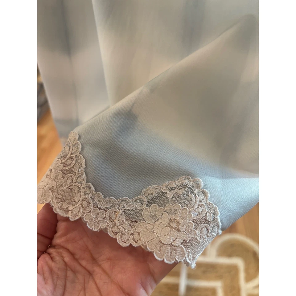 Vintage Gray Shibori Hand Dyed Shadowline Slip Skirt - Large - Image 4 of 4