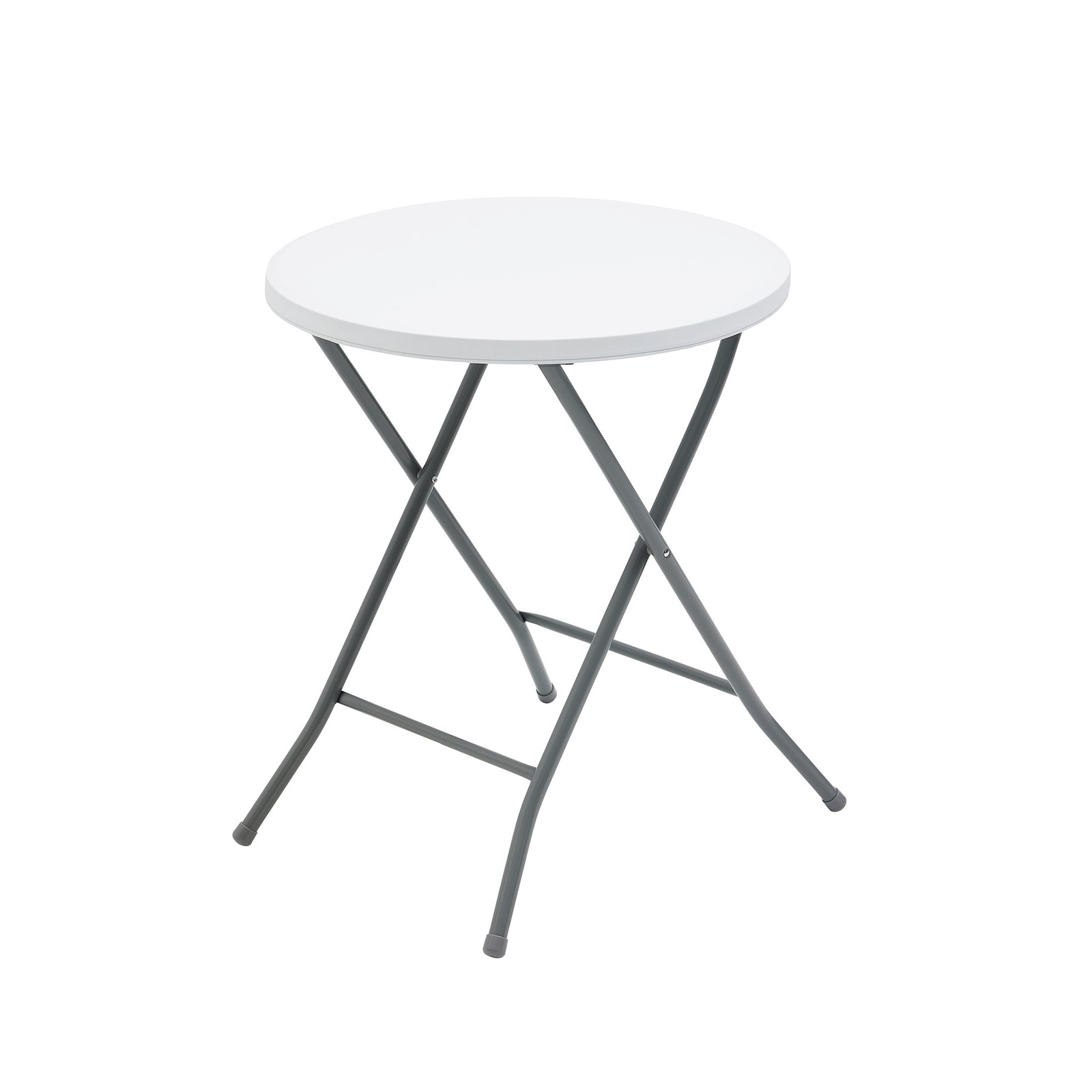 Mainstays 24 inch Round Folding Bistro Table, White,Modern