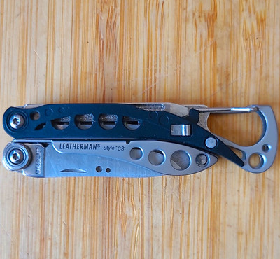 Leatherman Style CS Stainless Steel Multi-Tool w/ Scissors & Carabiner
