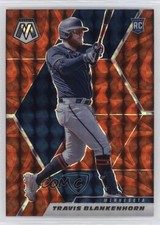 2021 Panini Mosaic Rookie Reactive Red Mosaic Prizm Travis Blankenhorn #272 3y1