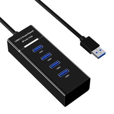 4-Port USB Hub Extender 3.0 2.0 Fast Speed Splitter Adapter Docking Station