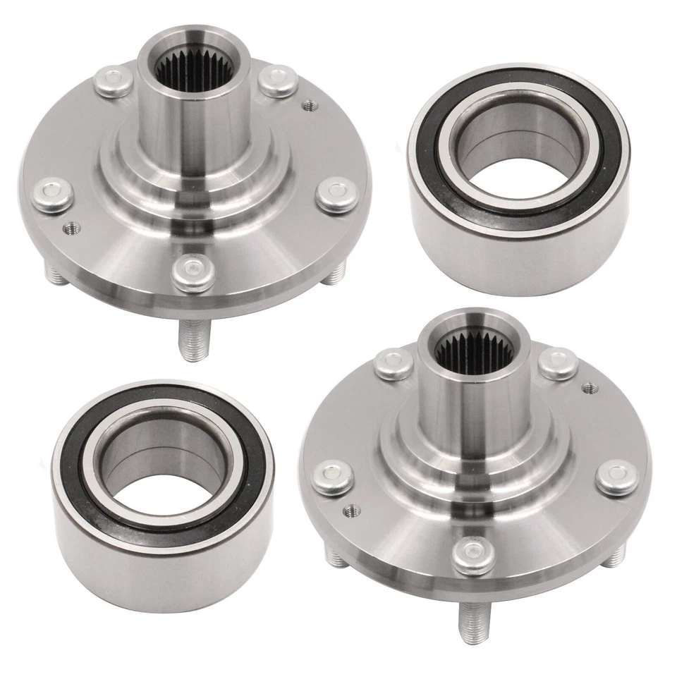 2x Front Wheel Hub & Bearing Set For 2007-2013 Hyundai Elantra Kia Forte Koup - Imagem 2 de 4