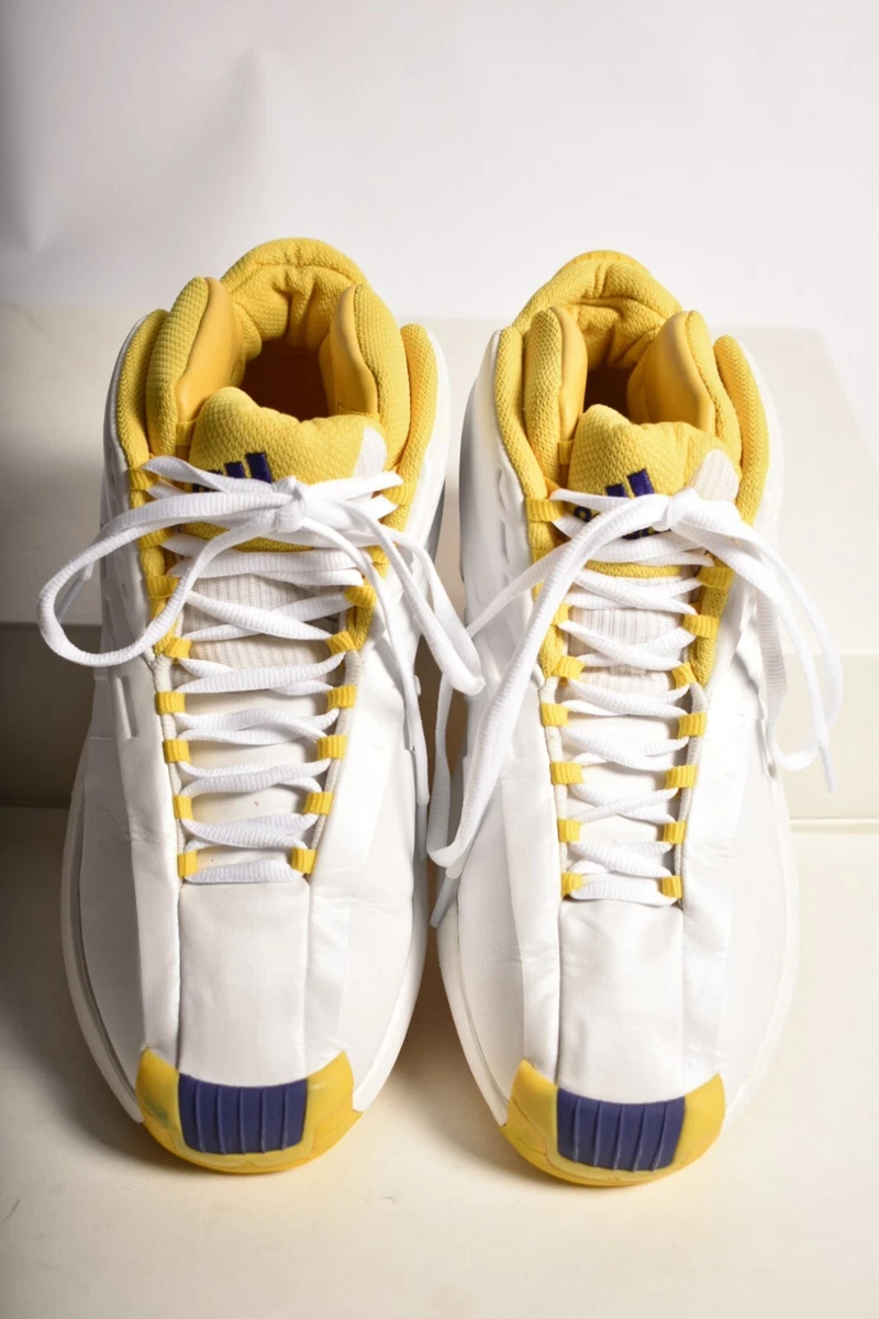 OG 2006 ADIDAS Kobe Crazy 1 Lakers Yellow Purple Basketball Shoes 10US 467309