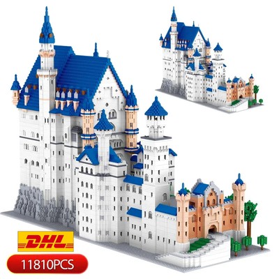 11810 PCS Mini City New Swan Stone Castle Building Blocks Architecture Bricks