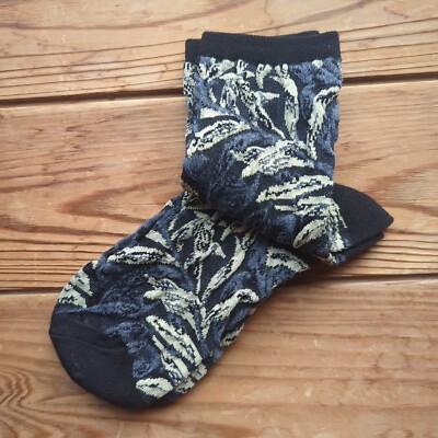 Willow Black - William Morris Socks Women 6.5 - 9'' Gray Hancock Green New 1 Pair