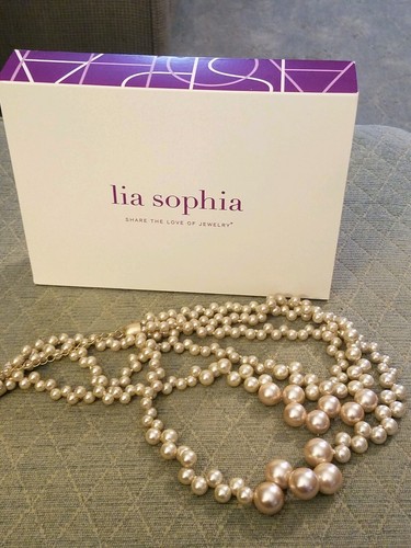 Lia Sophia ROSEDUST Glass \u0026 Resin Pearl 