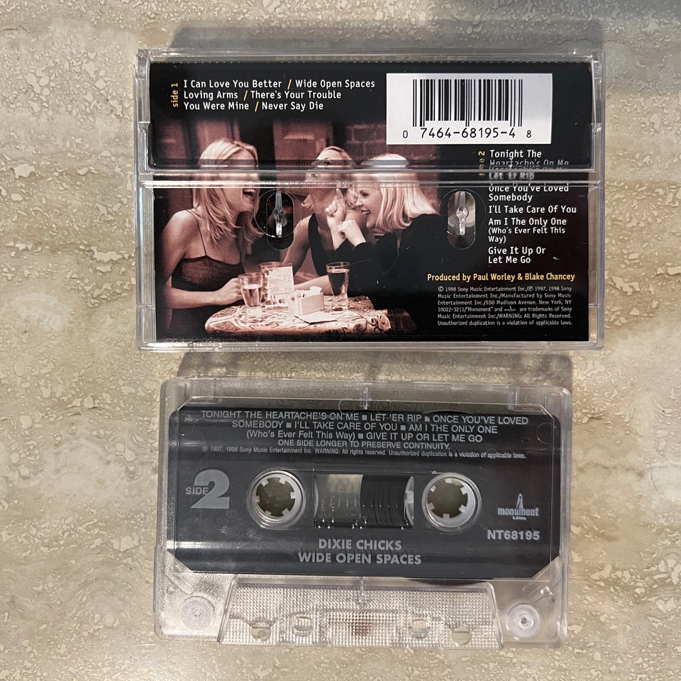 Cassette Dixie Chicks Wide Open Spaces 1998 Sony Music Tested New Case - Image 2 of 2