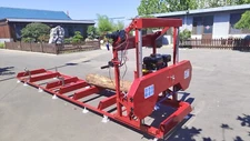 32" Portable Sawmill 15HP 420cc RATO Gas Engines with E-Start Band Saw in US
