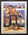 Muhammad Ali signed Frank Stapleton litho framed autograph L