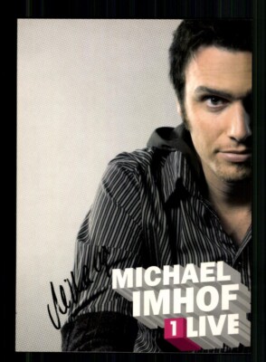 Michael Imhof 1 Live Autograph Card Original Signed # BC 218362