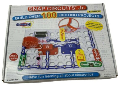 Snap Circuits Jr Build Over 100 Projects Model SC-100 Learn About Electronics 8+