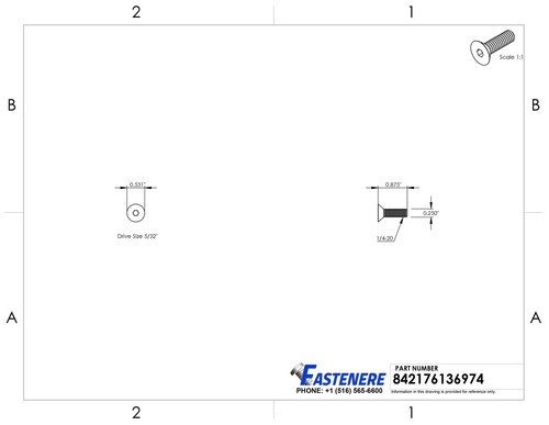 Tornillos de tapa de cabeza plana de 1/4-20 x 7/8" grado 8 acero óxido negro cantidad 50 - Imagen 2 de 7