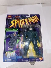 RHINO 5" ACTION FIGURE TOY BIZ TOYBIZ 1994 SPIDER-MAN ANIMATED SERIES damage