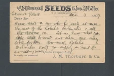 1897 NY NY J M Thorburn & Co Seeds