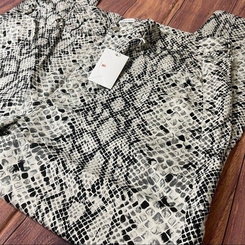 Good American Snake Print Good Waist Skinny Jeans Women's Plus Sz 24 - Picture 6 of 12