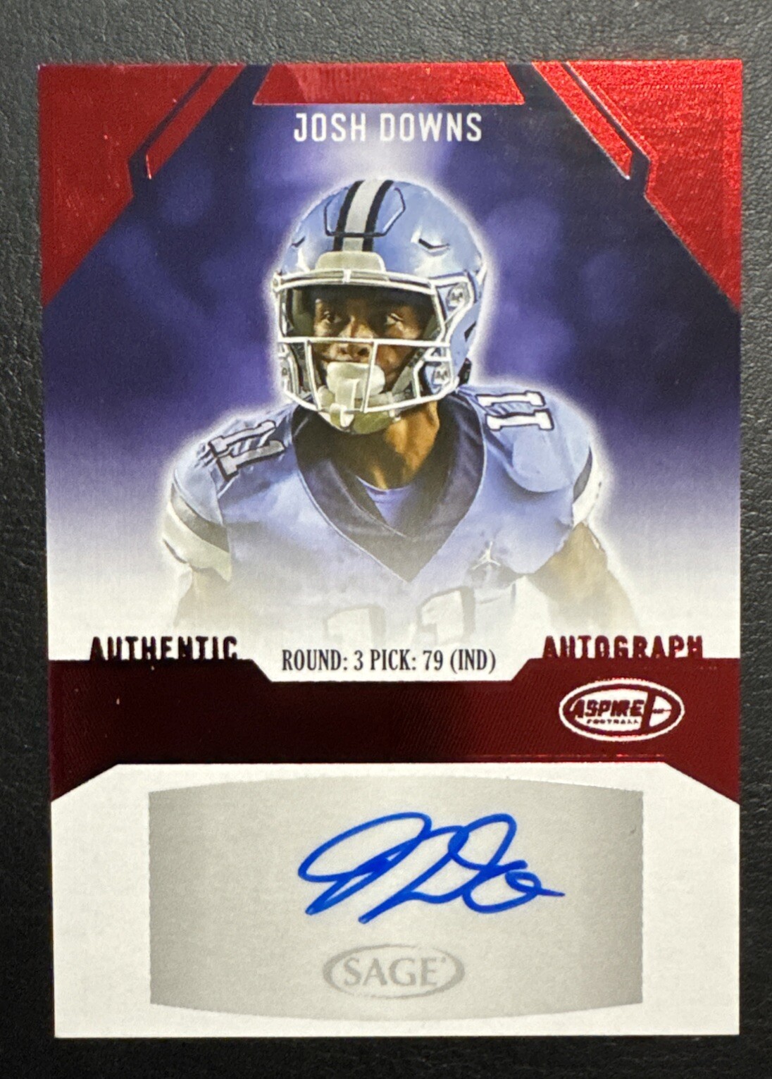 Josh Downs Sage Aspire Autograph #ASPJD Base