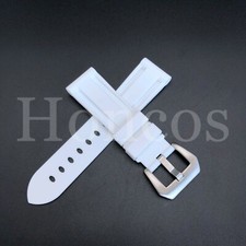 26mm Silicone Rubber Watch Band Fits For Panerai Strap Watchband Diver SOFT WHT