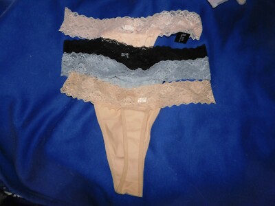 Sunm G-String Panties- 4 Pair--Size L