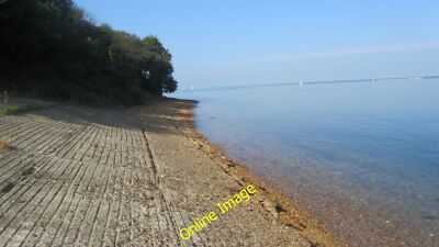 Photo 6x4 Beach access from coastal path Hamstead point Cranmore/SZ3990  c2013