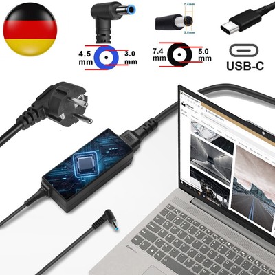 45W-90W Ladegerät für HP Elitebook Pavilion Stream Laptop Netzteil Ladekabel