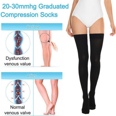 CALCETINES DE COMPRESIÓN Medias de Compresión Thigh High Compression Stockings