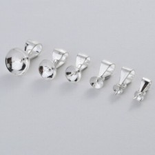 925 Sterling Silver Cup Peg Pin Bail for Charm Pendant for Half Drilled Pearl