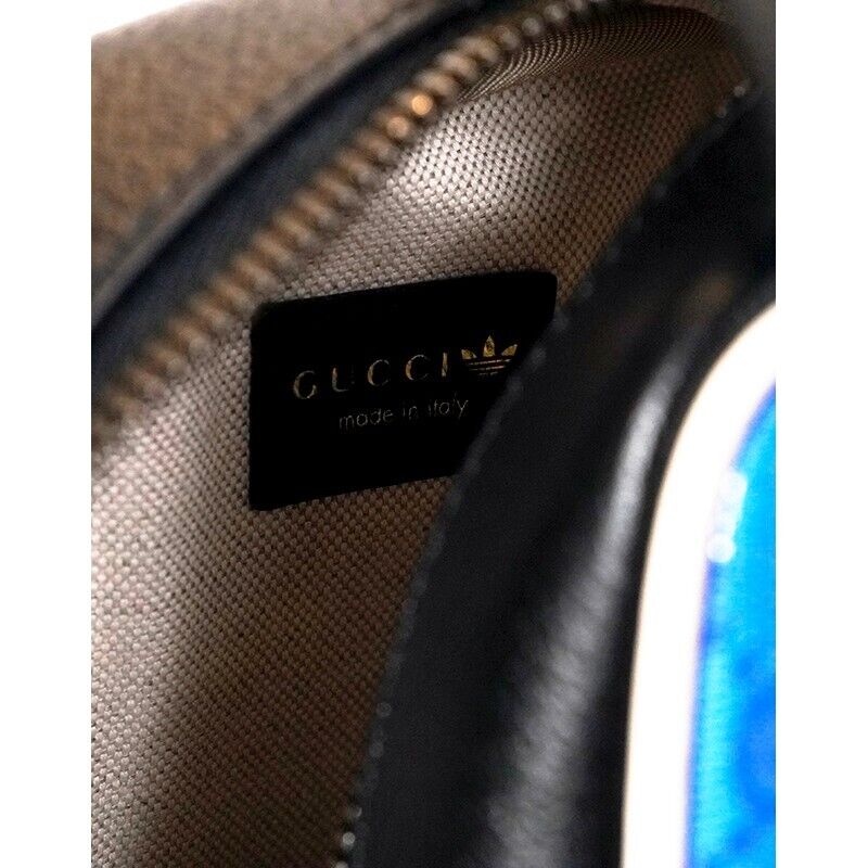 NEW $2025 GUCCI x ADIDAS Blue GG Supreme Crystal Coated NEW $2025 GUCCI x ADIDAS Blue GG Supreme Crystal Coated