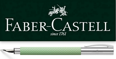 Faber Castell AMBITION Füllfederhalter Edelharz OpArt Mint Green Füller Feder F