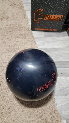 Hammer Black Widow Real Monster Solid Overseas Bowling Ball | 14 Pounds 2-3" Pin - Picture 10 of 11