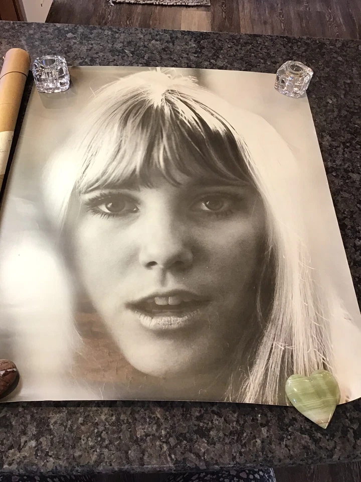 ORIGINAL POSTER 1968 Brigitte Bardot B&W Model Headshot BIRCHFIELD NYC W/TUBE - Image 3 of 4