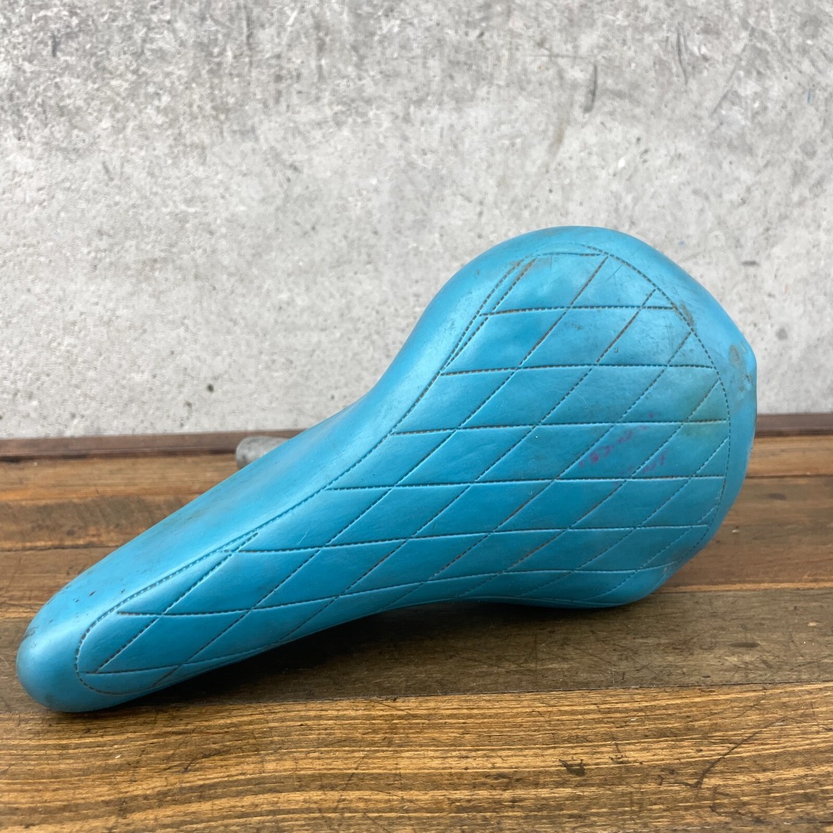 MESINGER サドル　old bmx Mesinger Seat Old School BMX Blue 70s 80s Diamond Quilted