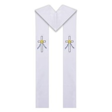 Estola reversible de bautizo a boda
