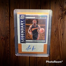 2020-21 Panini Optic Contenders Legendary Stephen Jackson Prizm Autograph 06/25