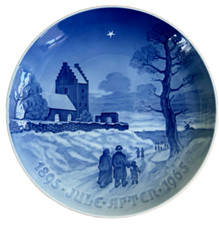 Bing & Grondahl Plate B&G Jubilee 1895-1965 Scandinavian Christmas 9"