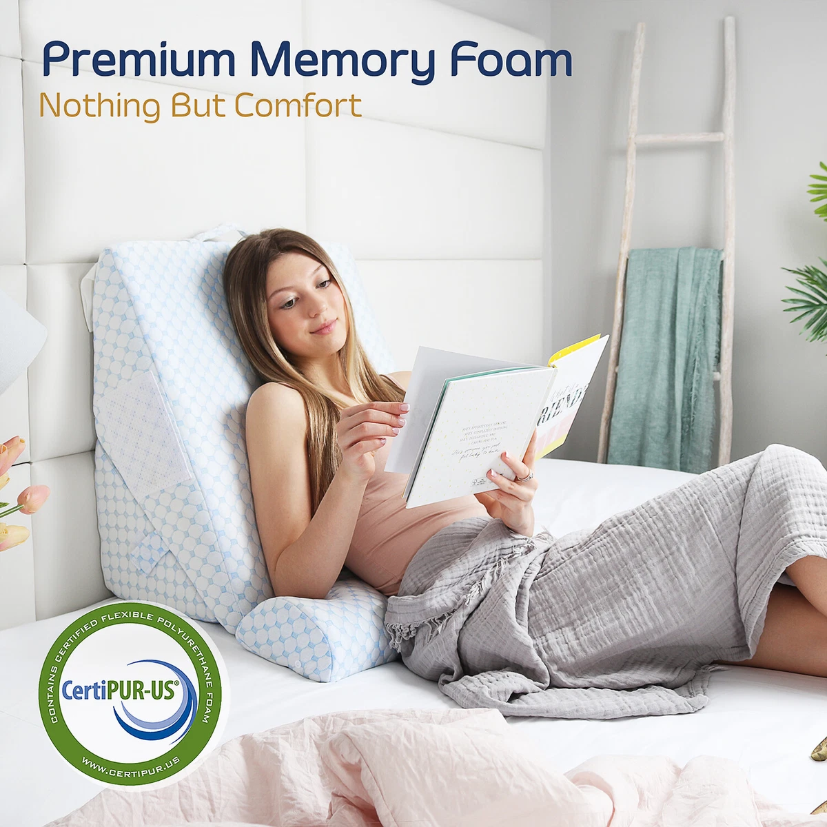 Memory P.F. Memory Foam Wedge Cushion