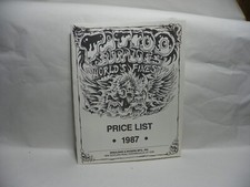 Spaulding and Rogers 1987 Tattoo Catalog Price List. In great condition.