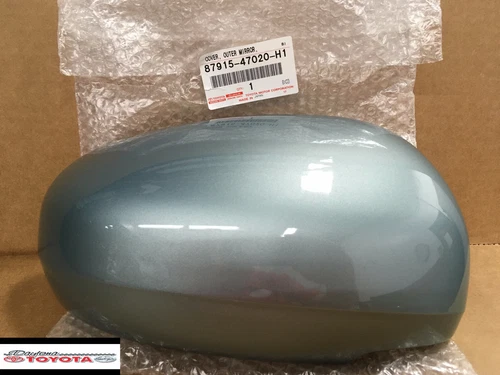 TOYOTA PRIUS OUTER PASSENGER MIRROR COVER FROSTY/SEA GLASS PEARL FITS 2010-2015